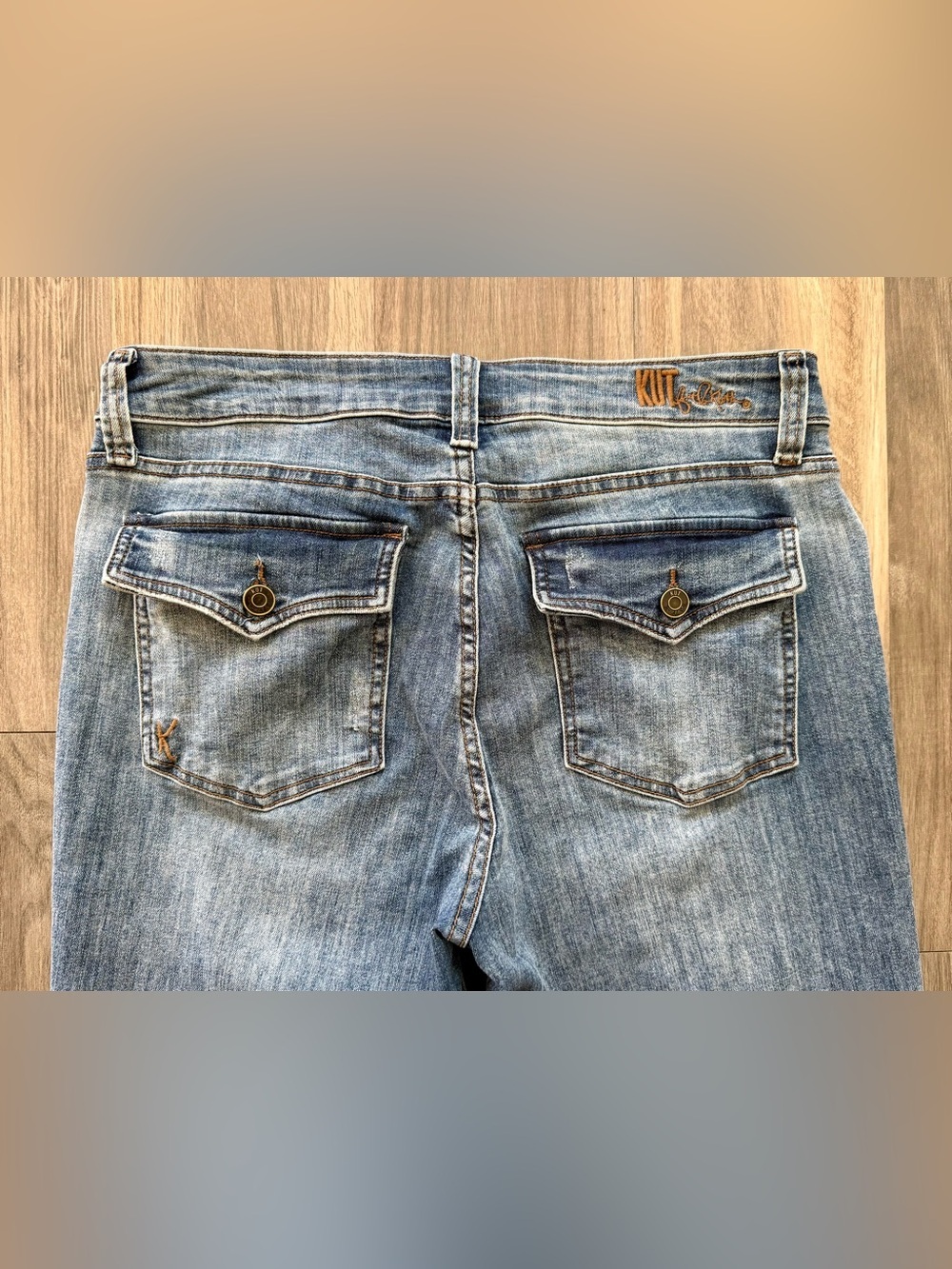 KUT from the Kloth Nicole Cropped Bootcut Jeans Size 12 - Picture 9 of 13